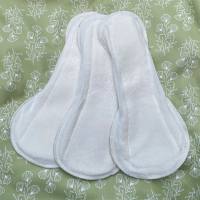 Blümchen FLORAL green waterproof panty liners HEMP-BAMBOO 3pcs. (Made in Turkey) - LARGE